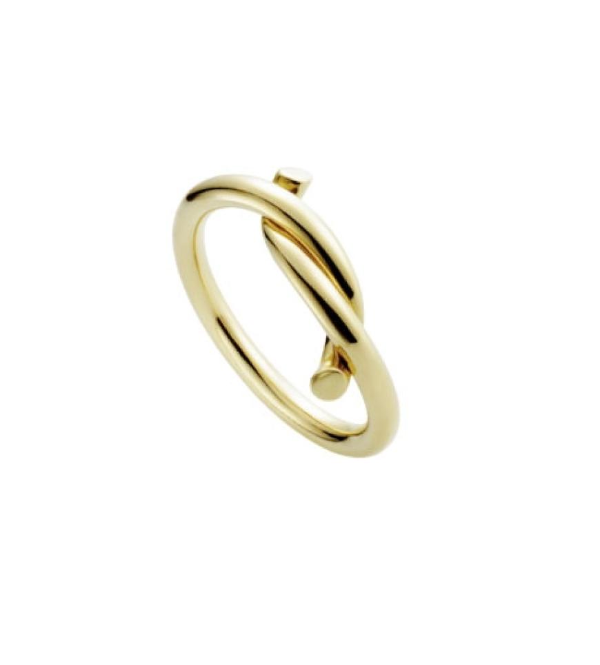 Verschlungen: Gelbgoldener Ring Entrelaces von Cartier, ca. 600 Euro