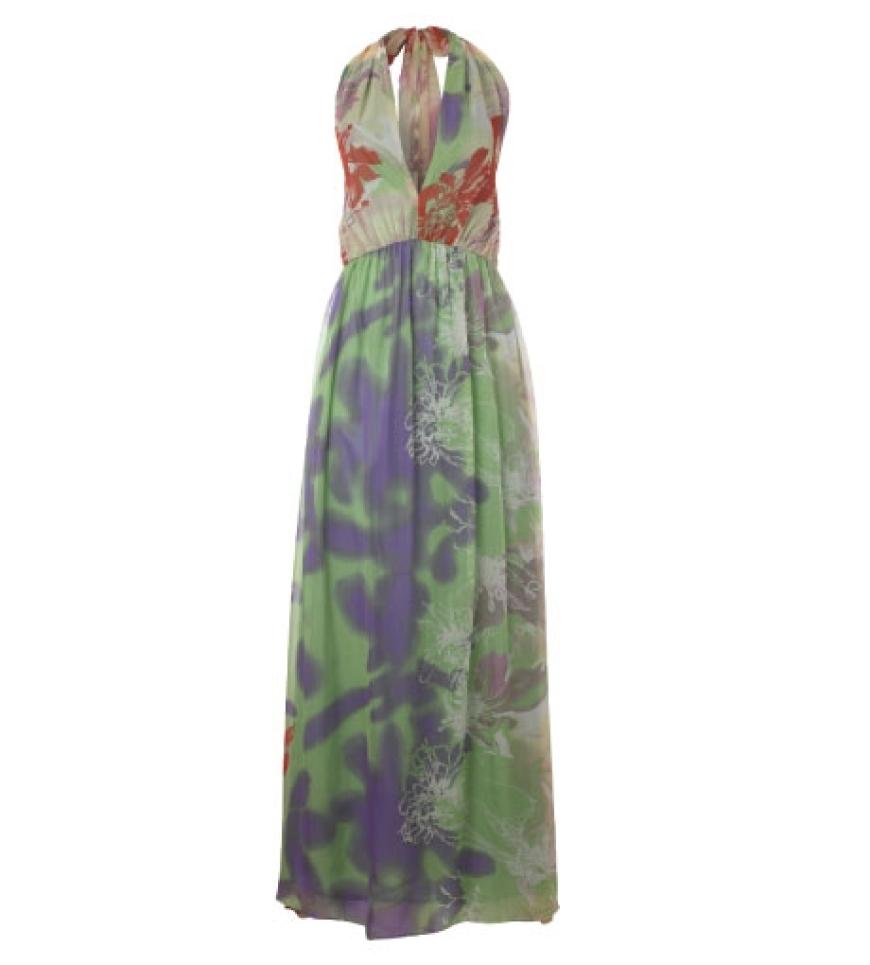 Aloha! Buntes Halterneckkleid mit Blüten-Print von Traffic People, ca. 140 Euro
