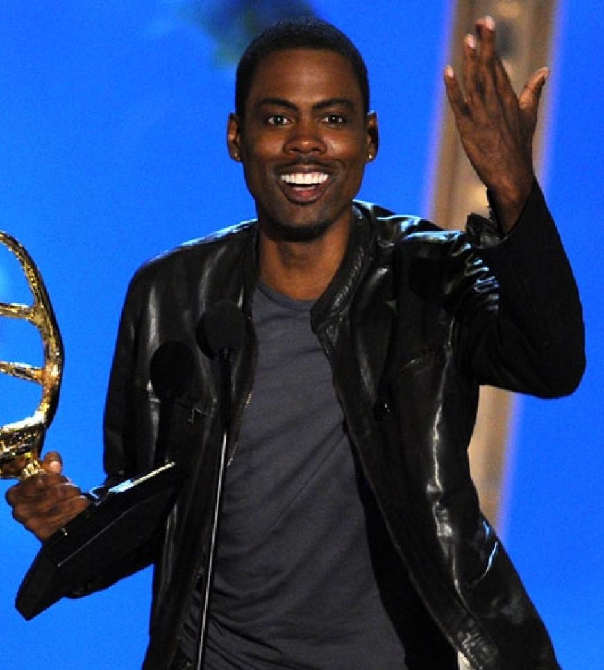 ... an Komiker Chris Rock. Der bedankt sich überglücklich beim Publikum
