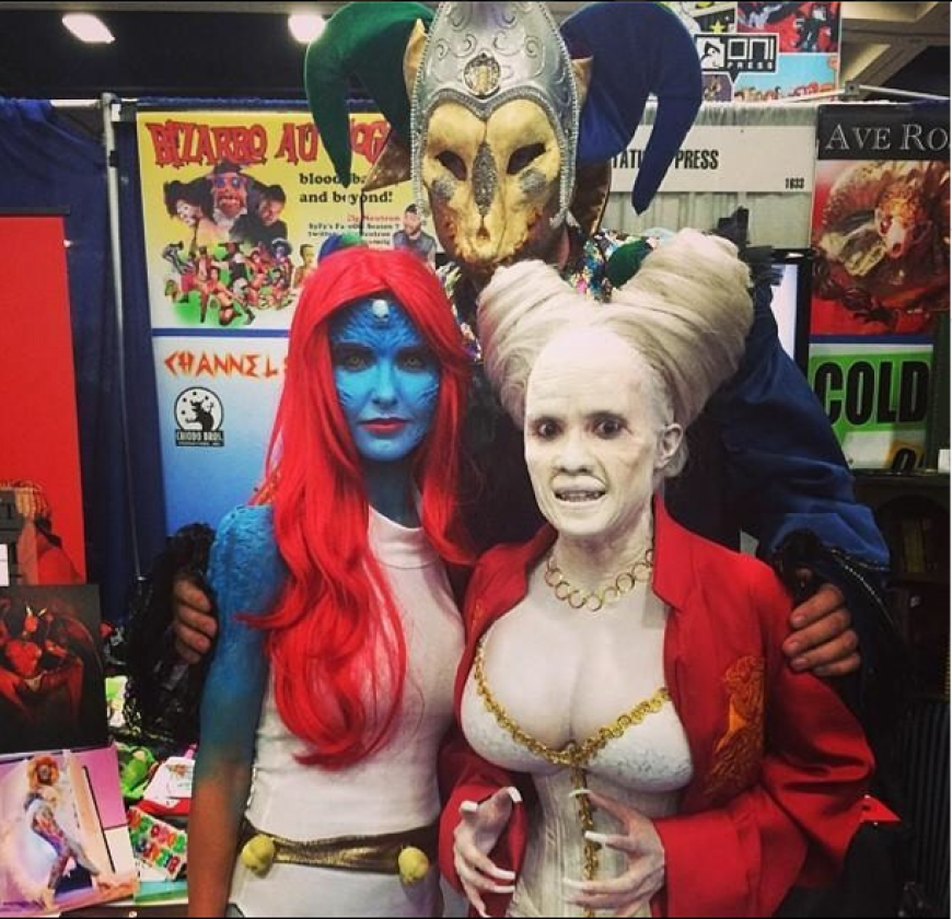 Bunte Halloween-Mischung! Dieses Foto mit ihren Halloween-Freunden teilte Audriana Patridge auf Instagram