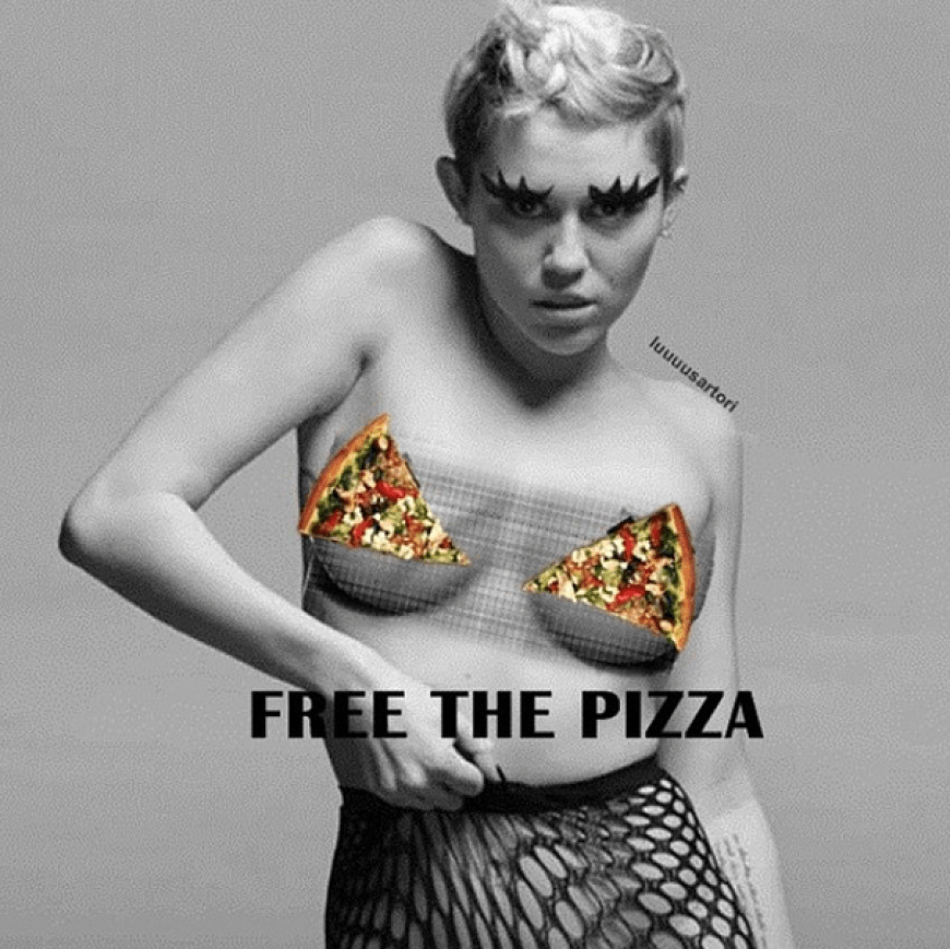 So sieht der Nackt-Protest von Miley Cyrus aus.