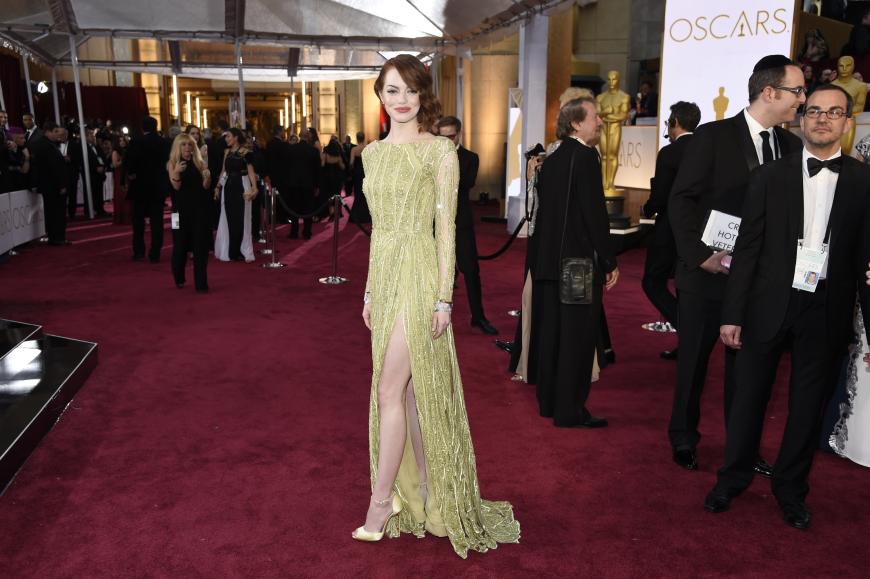 Emma Stone brillierte in Ellie Saab bei der Oscar-Verleihung.