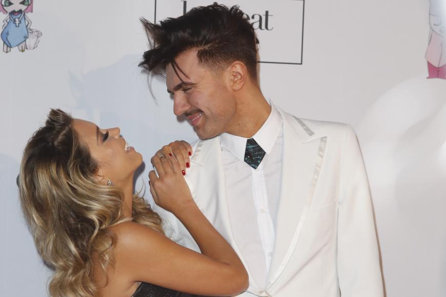 Ein Herz und eine Seele: Sylvie Meis und Geburtstagskind André Borchers haben Spaß.