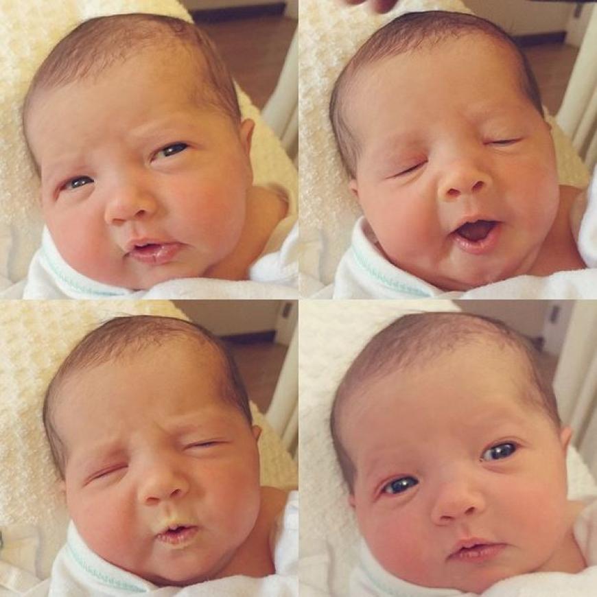 Zweifelnd, gelangweilt, misstrauisch und fasziniert: Baby Ioni Conran hat schon viele Gesichtsausdrücke parat.
