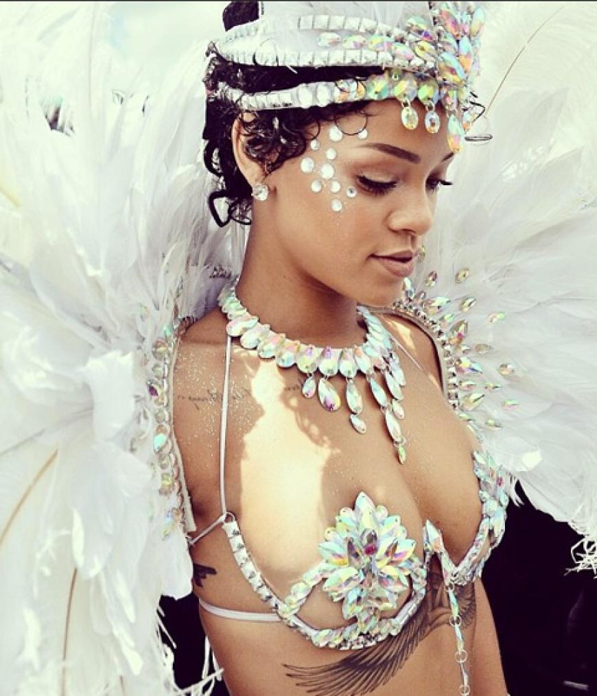 Rihanna feierte spärlich bekleidet Karneval in ihrer Heimat Barbados