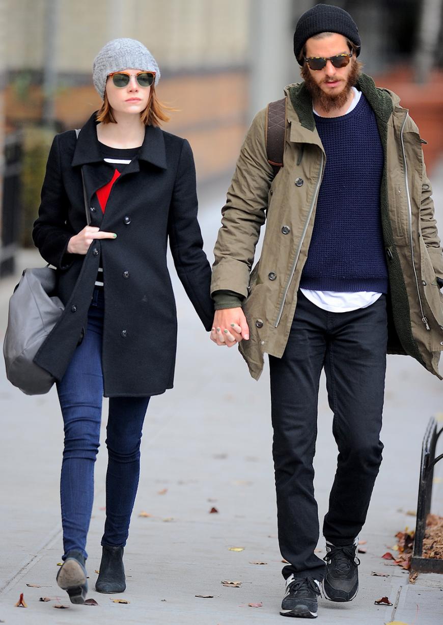 Emma Stone und Andrew Garfield leben zusammen in New York. Im Dezember 2014 schlenderten sie noch Händchen haltend durch den Big Apple.
