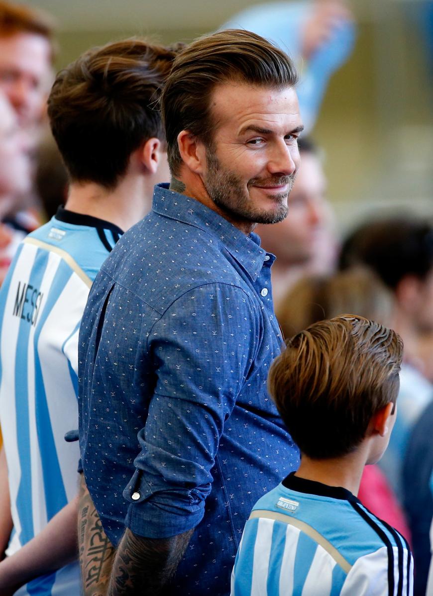 David Beckham hat den Schalk im Nacken.