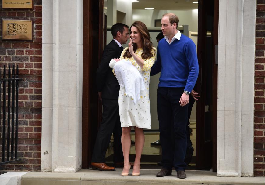 Die stolzen Eltern, Prinz William und Herzogin Kate.