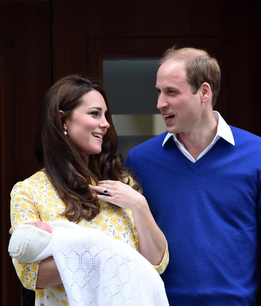 Herzogin Kate und Prinz William während ihres ersten öffentlichen Auftritts mit dem jüngsten Familienzuwachs.