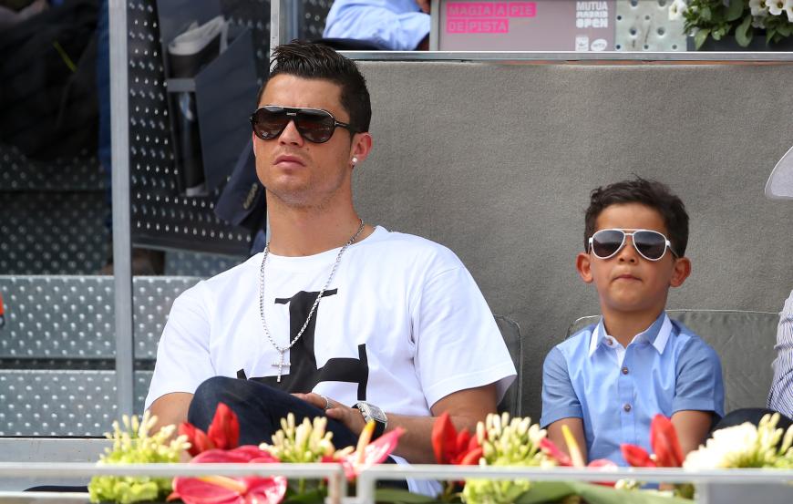 Cristiano Ronaldo mit seinem Mini-Me Cristiano Ronaldo Jr.