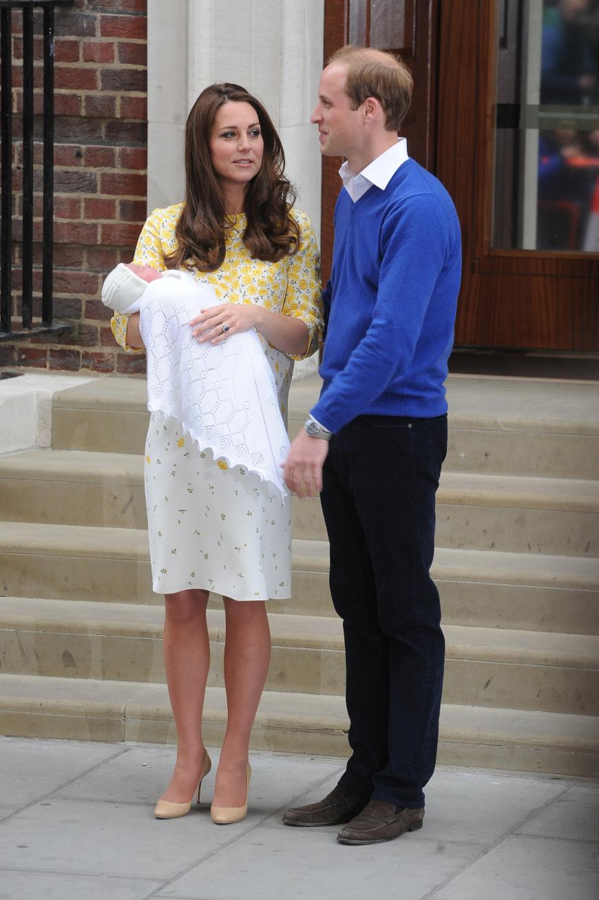 Glückliche Eltern: Herzogin Kate und William