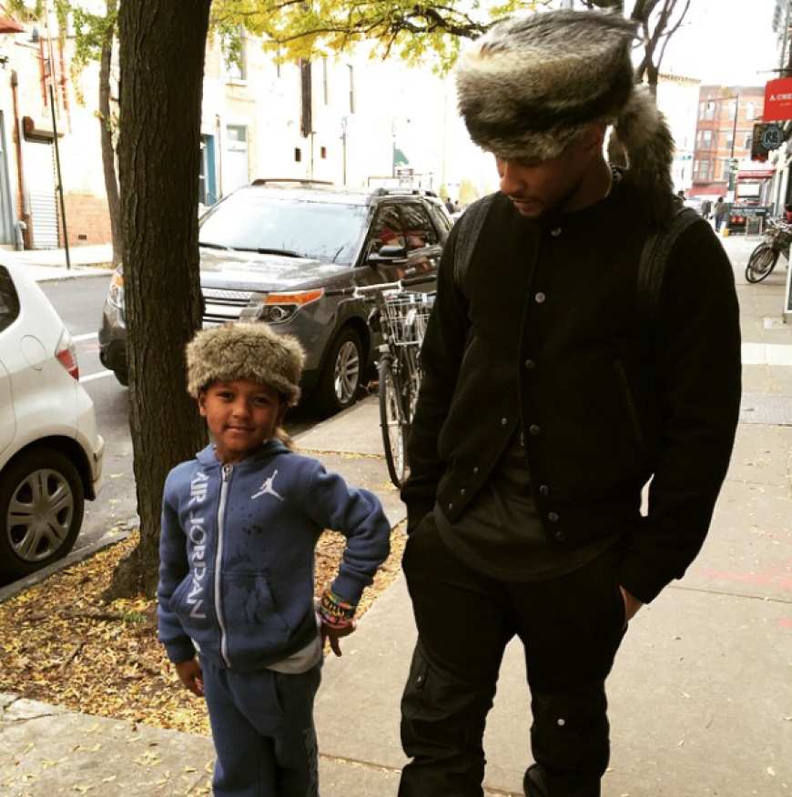 Usher nannte seinen zweiten Sohn Usher Raymond. Der Name ist Programm: Offensichtlich eifert hier jemand seinem berühmten Vater nach...