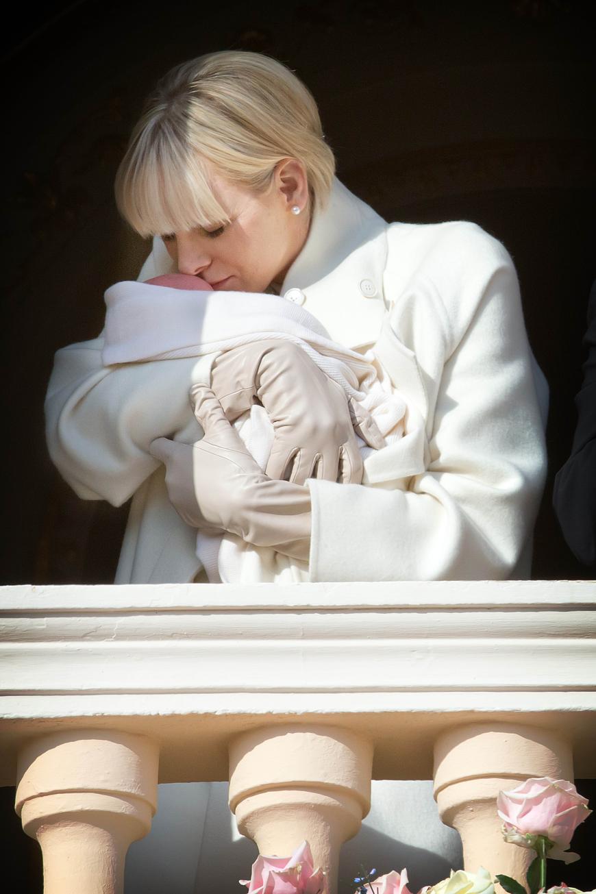 ... die Zwillinge werden am 10. Mai in der monegassischen Kathedrale getauft.