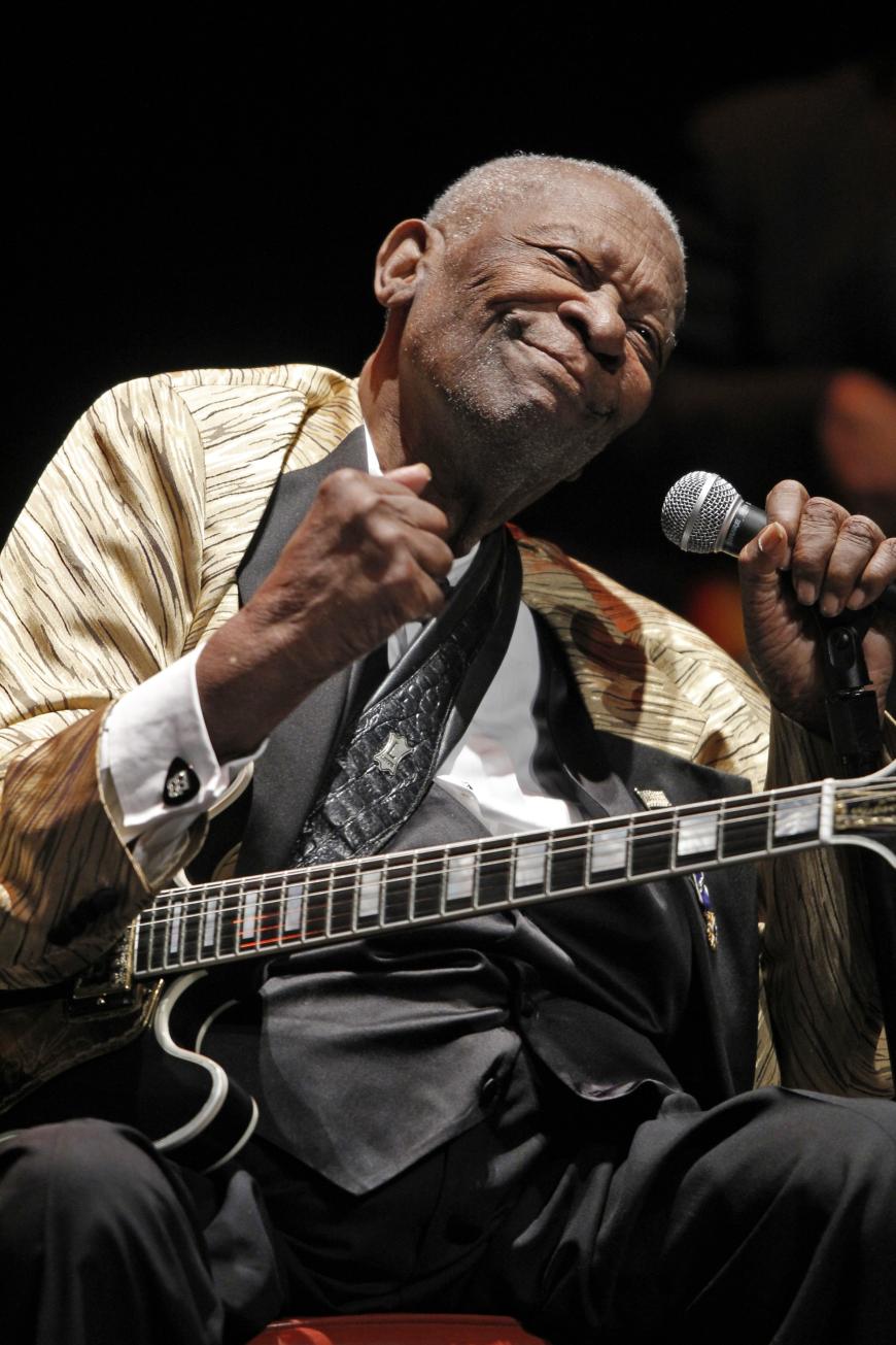 Der Musiker B.B. King ist eine Soul-Legende.