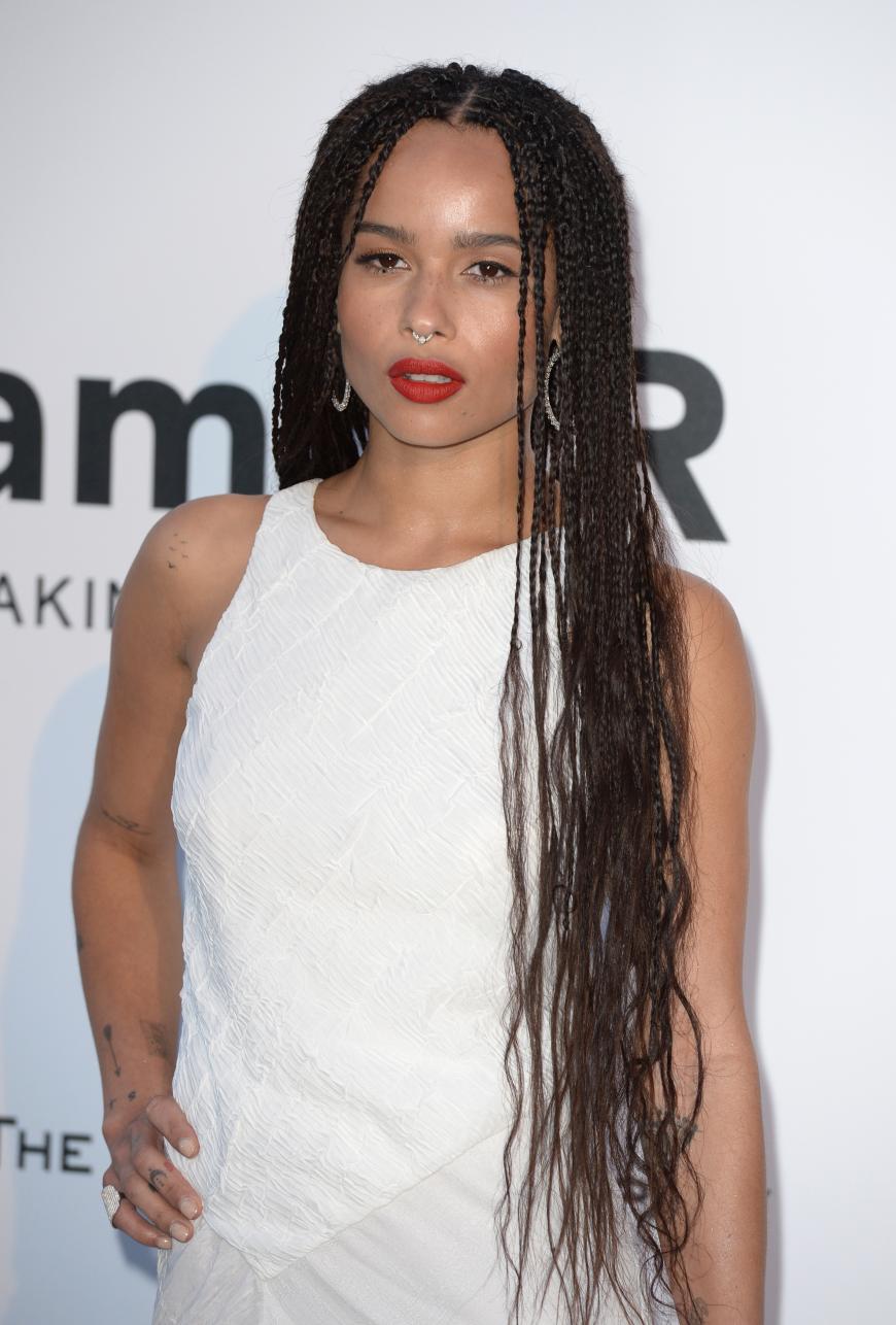 Die langen Rastalocken waren schon fast das Markenzeichen von Zoe Kravitz...