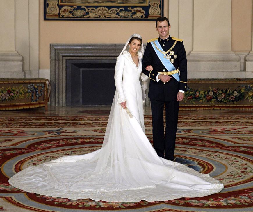 Letizia & Kronprinz Felipe von Spanien (seit 2014 König von Spanien) am 22. Mai 2004