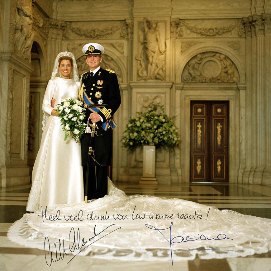 Am 2. Februar 2002 trauten sich Maxima & Kronprinz Willem-Alexander der Niederlande (seit 2013 König der Niederlande).