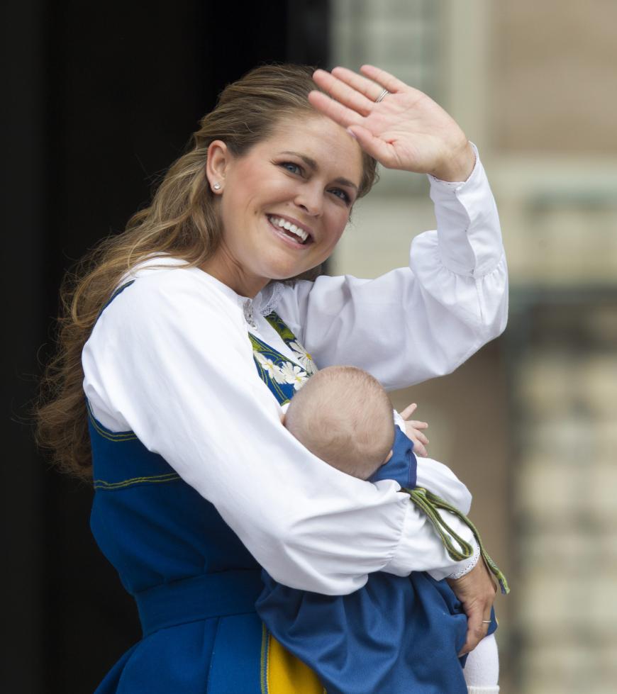 Glückliche Mama: Madeleine von Schweden