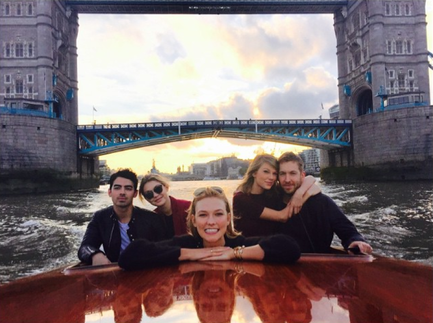 Die Hollywood-Stars genießen den Sonnenuntergang in London.