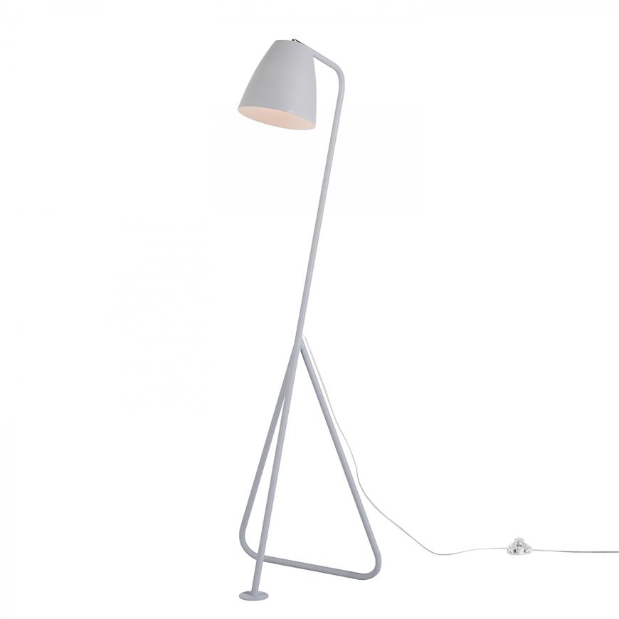 Stehlampe aus weißem Metall