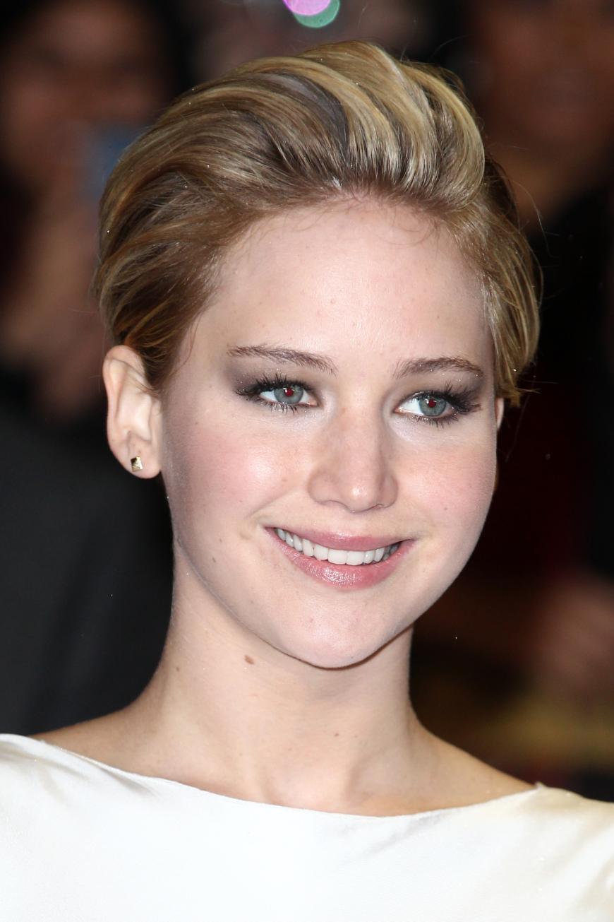 Schauspielerin Jennifer Lawrence überraschte 2013 mit dem Pixie Schnitt.