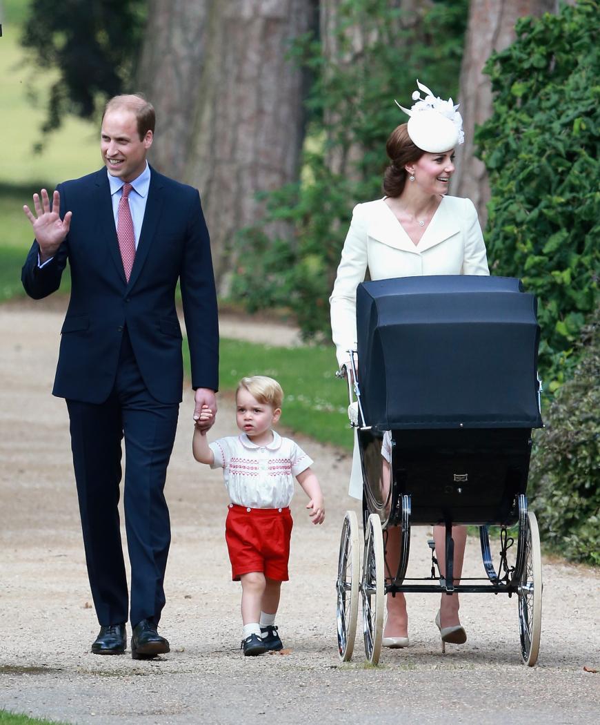 Die Familie zusammen bei der Taufe der kleinen Charlotte.