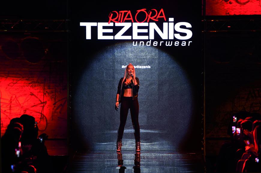 Rita Ora ist das Testimonal für die Herbst-/Winterkollektion 15/16 von „Tezenis“.