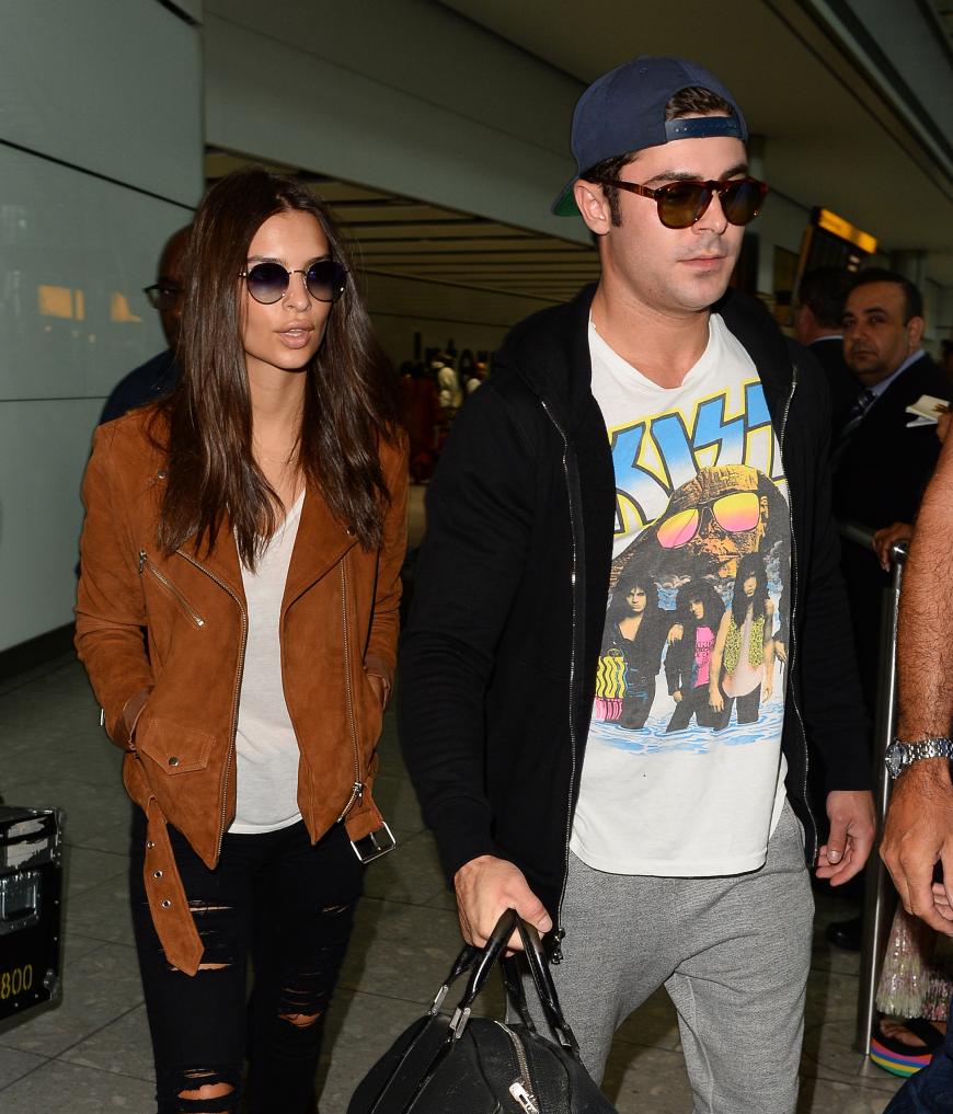 Was läuft da zwischen Zac Efron und Emily Ratajkowski. Hier sind die beiden zusammen am Heathrow Airport gesichtet worden!