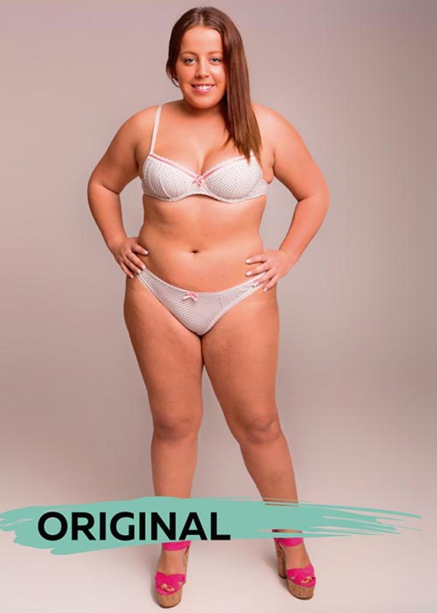 Dieses Ausgangsbild wurde an 18 Photoshop-Künstler in verschiedenen Ländern geschickt. Ziel ist es herauszufinden, in welchem Land welches Schönheitsideal gilt und wie sehr sich die Geschmäcker unterscheiden.