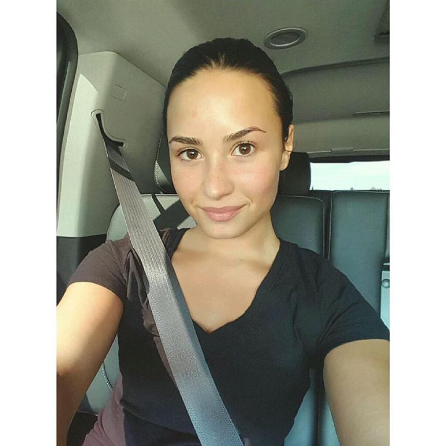 Auch ungeschminkt eine absolut natürliche Schönheit: Demi Lovato nach den VMAs!