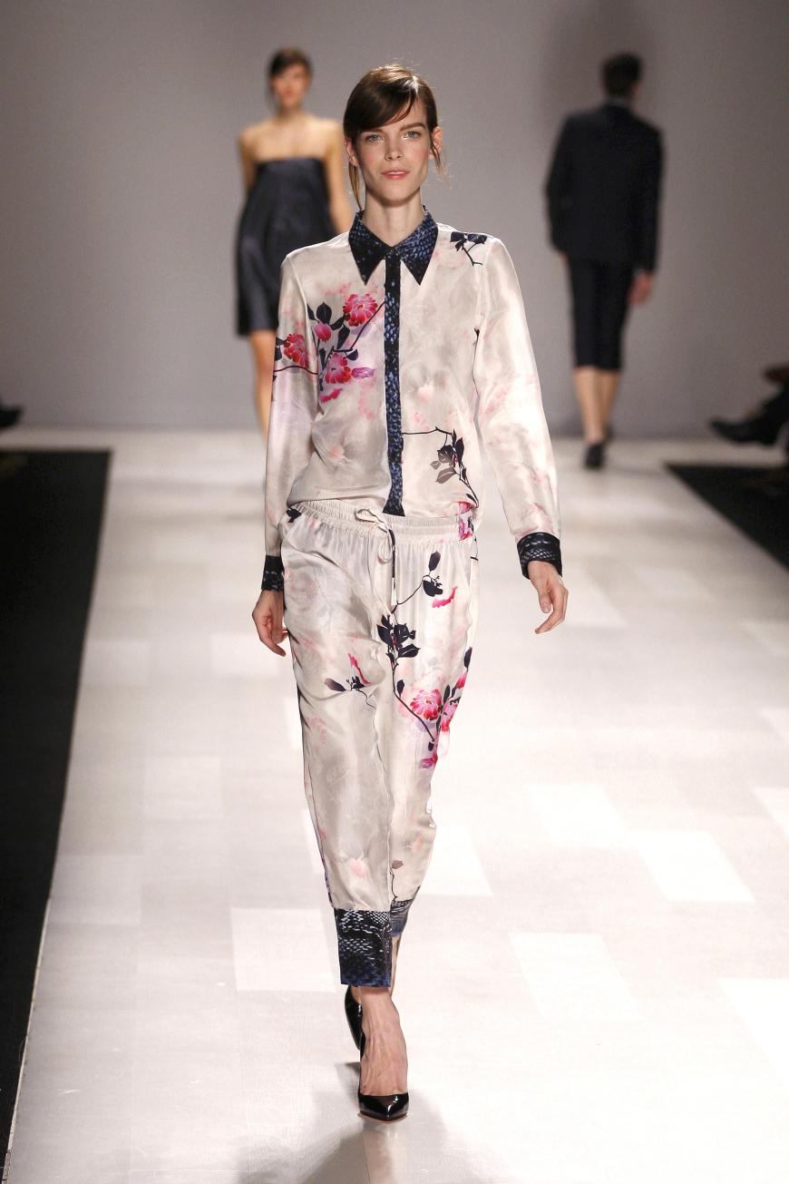 Pyjama-Style in der Show von Joe Fresh.