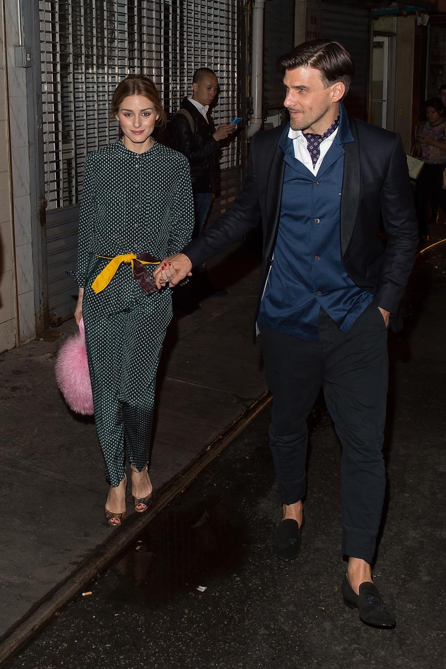 Auch Olivia Palermogeht abends im Pyjama-Look feiern.