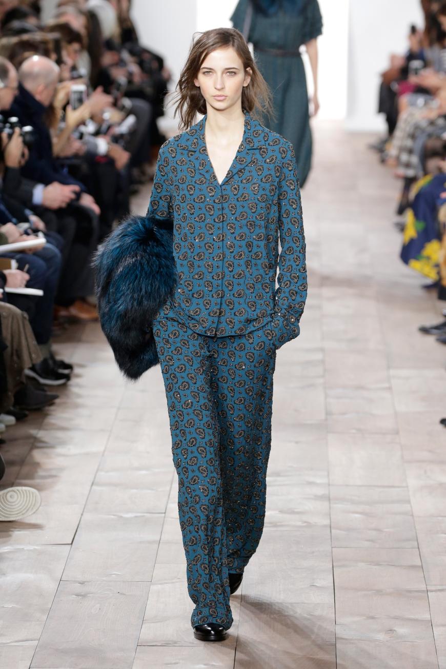 Pyjama-Style in der Herbstkollektion von Michael Kors.