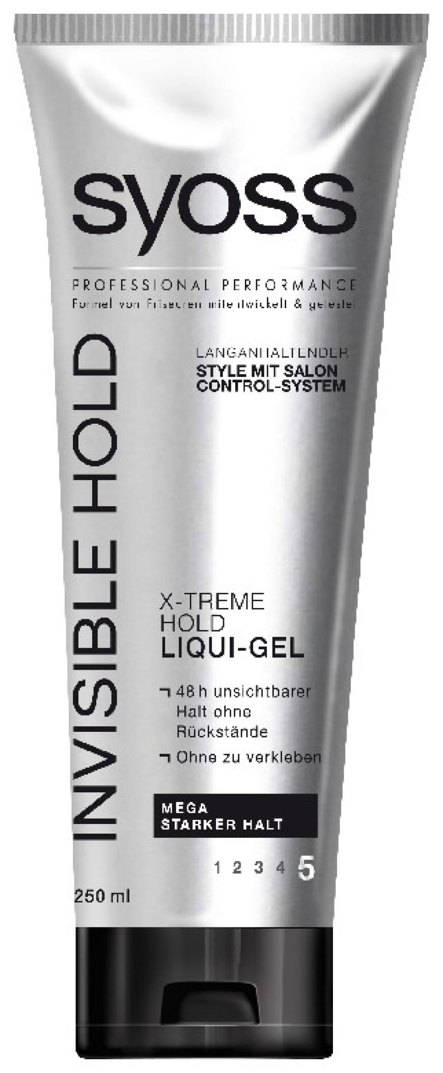 „Syoss Invisible Hold X-treme Hold Liqui-Gel“ von Schwarzkopf, ca. 6 Euro