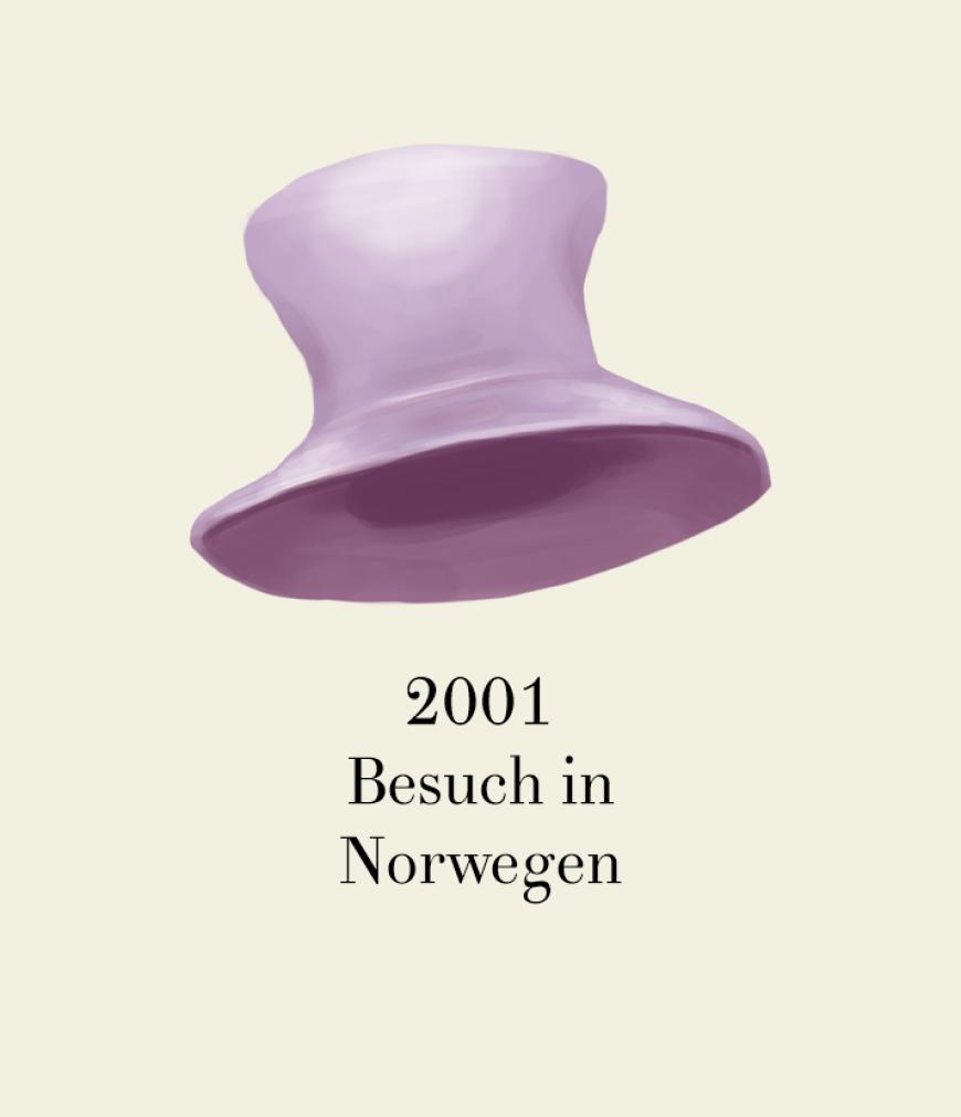 Fliederfarbenes Zauberhütchen für Norwegen