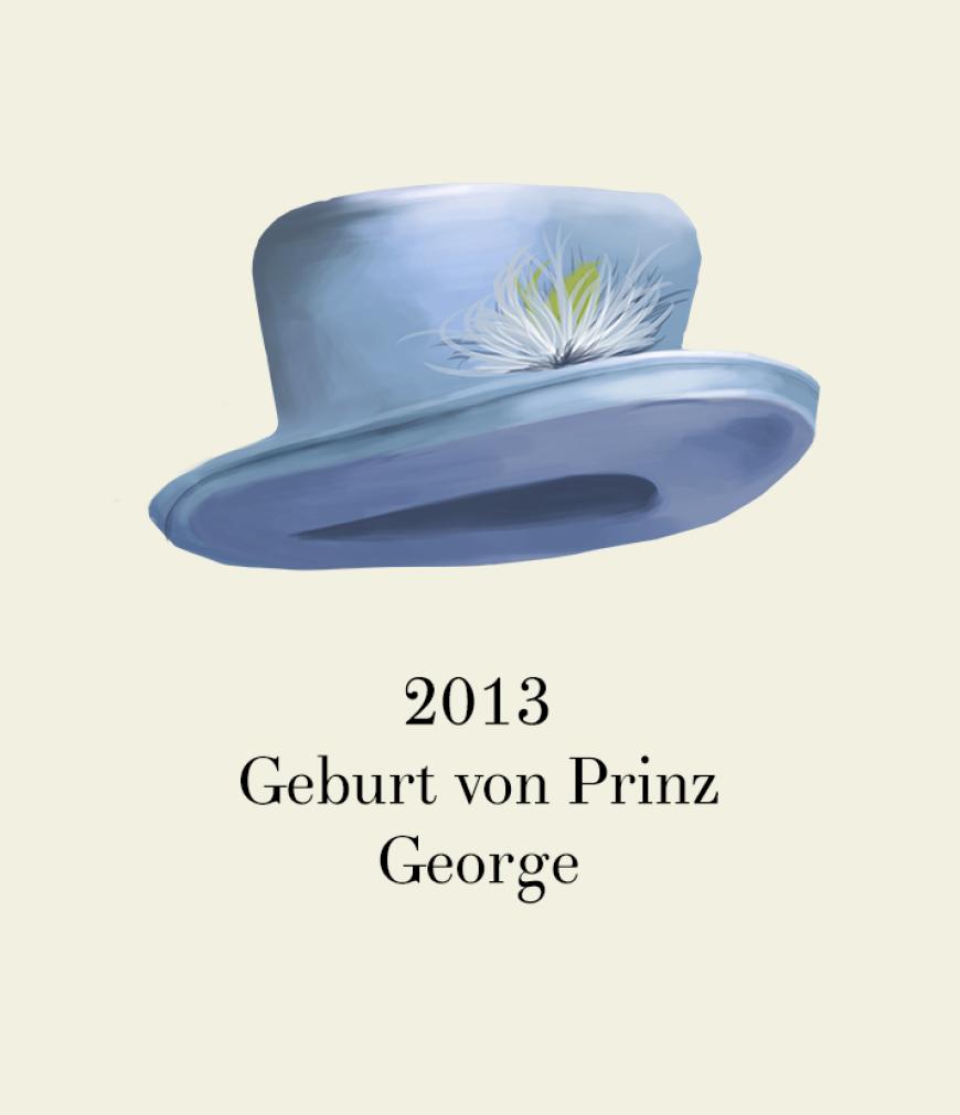Ebenso wie zartes Babyblau - passend zur Geburt von Prinz George