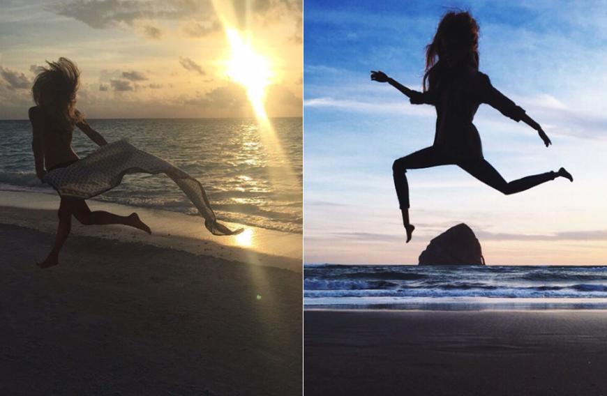 Einen Sprung in den Sonnenuntergang wie Bar Refaeli hat „Socality Barbie
