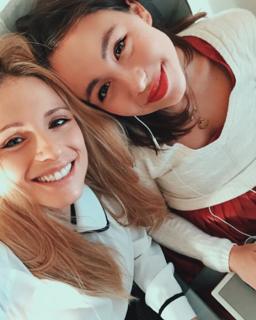 Könnten glatt als Schwestern durchgehen. Süßer Schnappschuss von Michelle Hunziker und Tochter Aurora