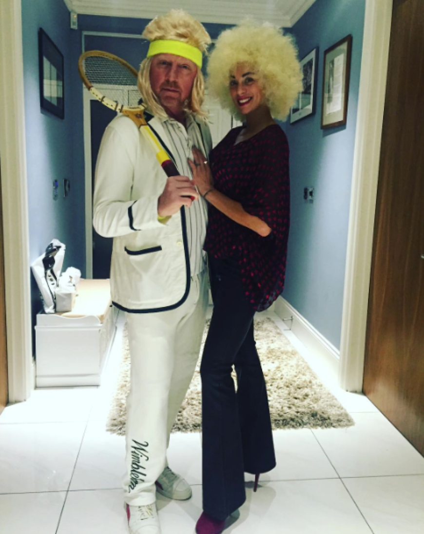 Die wilden Siebziger sind wieder angebrochen! Boris und Lilly Becker posieren gut gelaunt im Retro-Style.