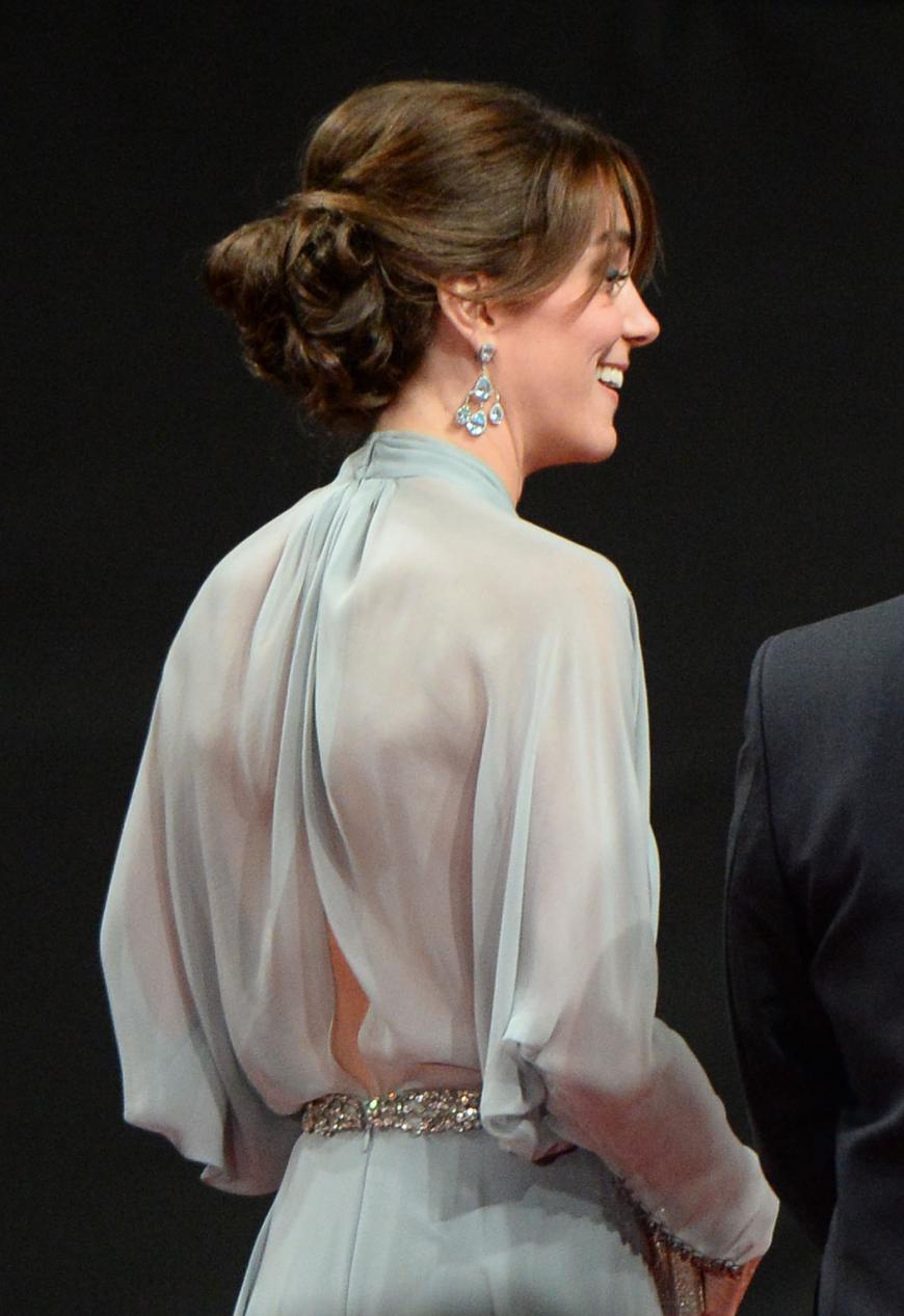 Herzogin Kate mit elegantem Chignon.