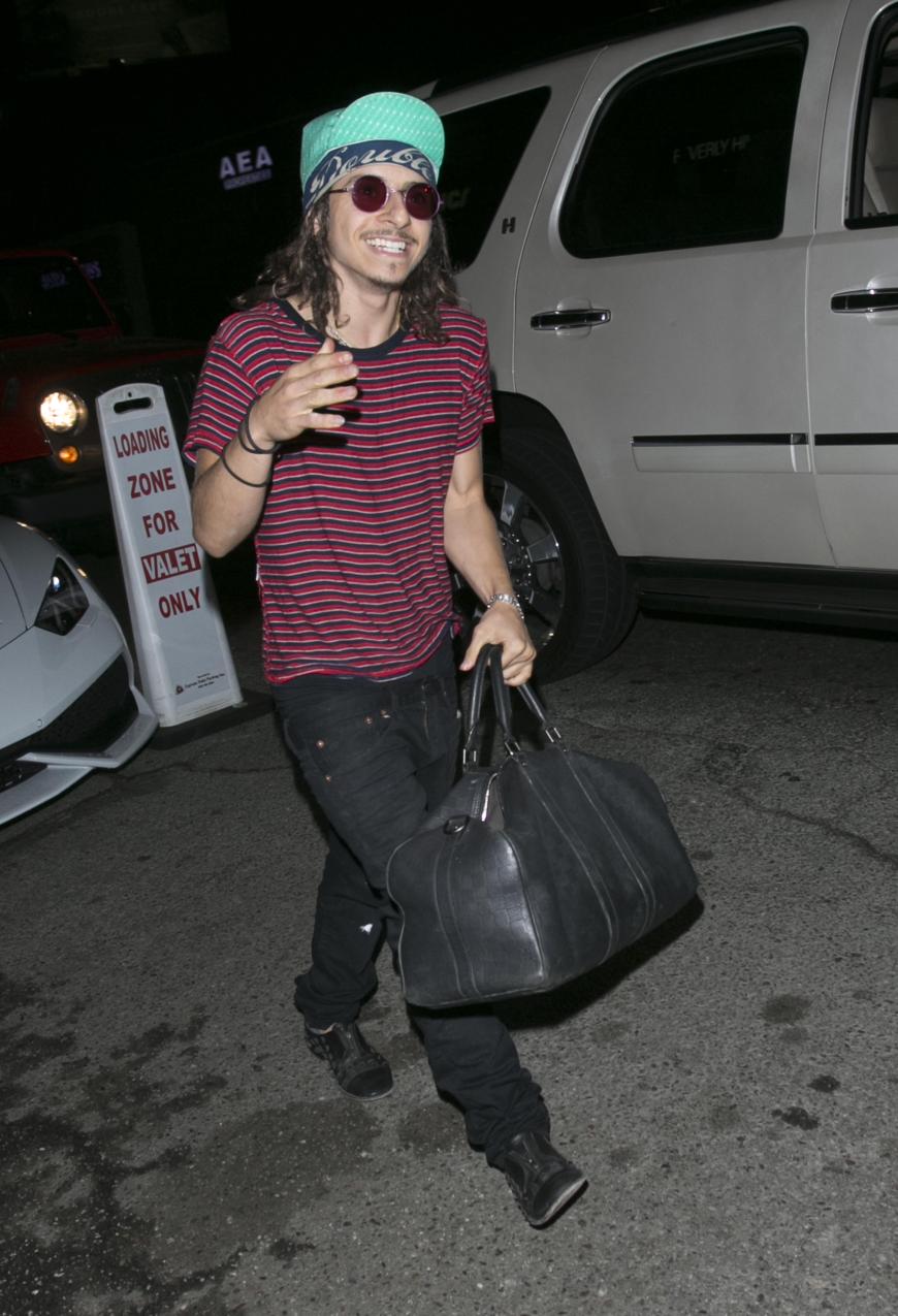 „Hanah Montana“-Star Moisés Arias hatte sichtlich gute Laune.