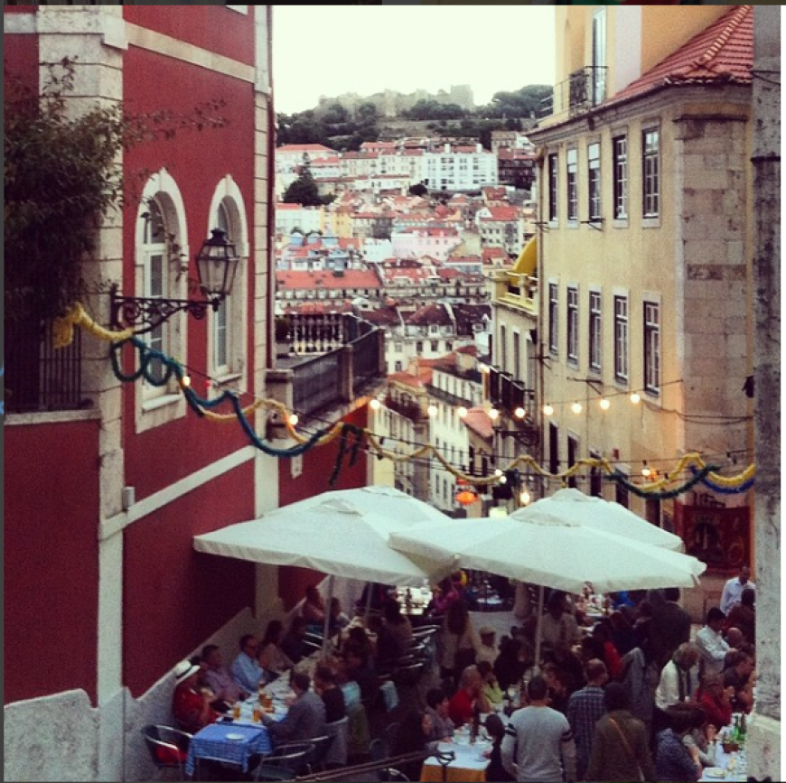 In Bairro Alto findet ihr zahlreiche Restaurants, Bars und Cafés.