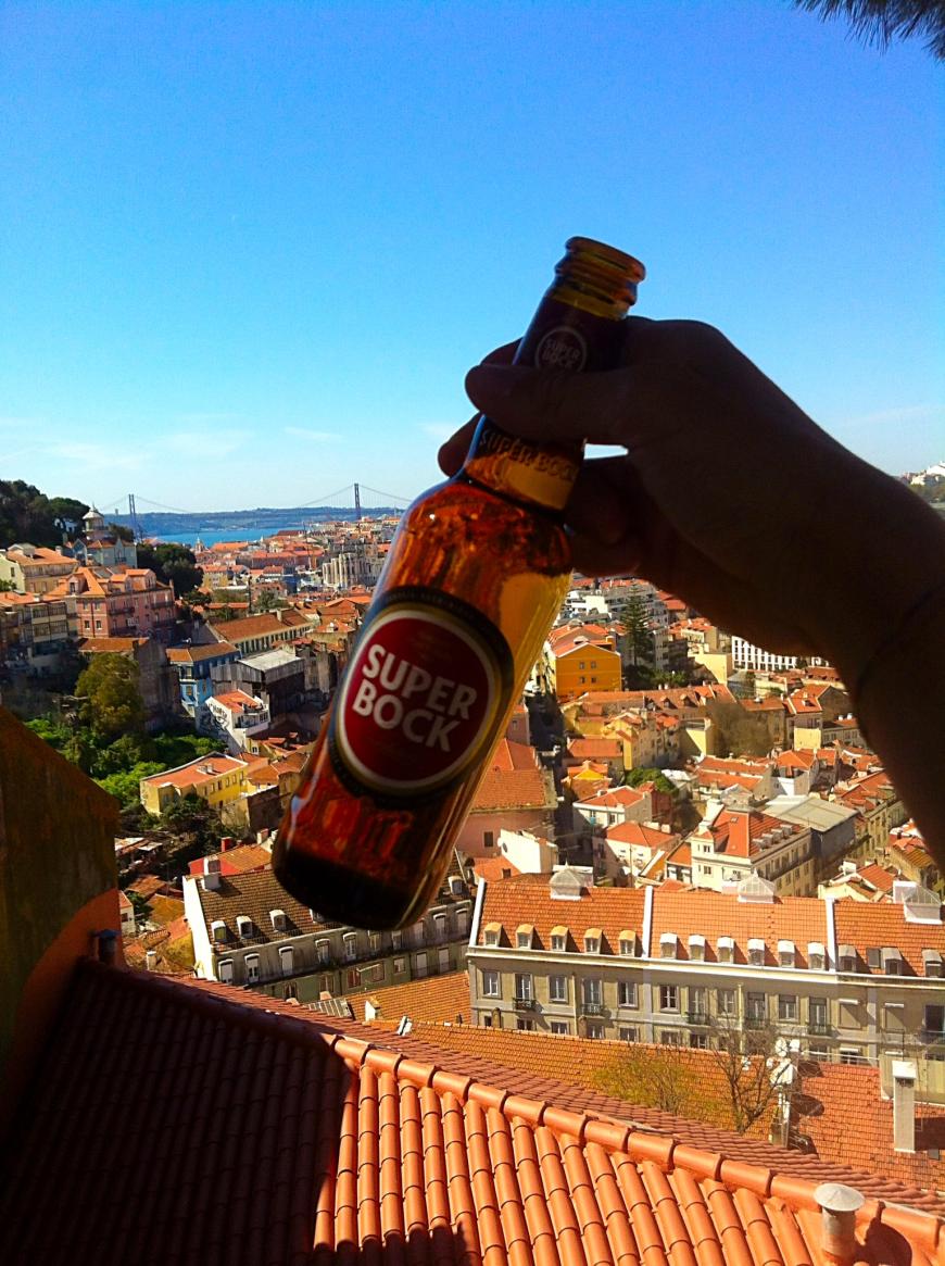 Lissabon, ein Bier und ich - was will man mehr :)
