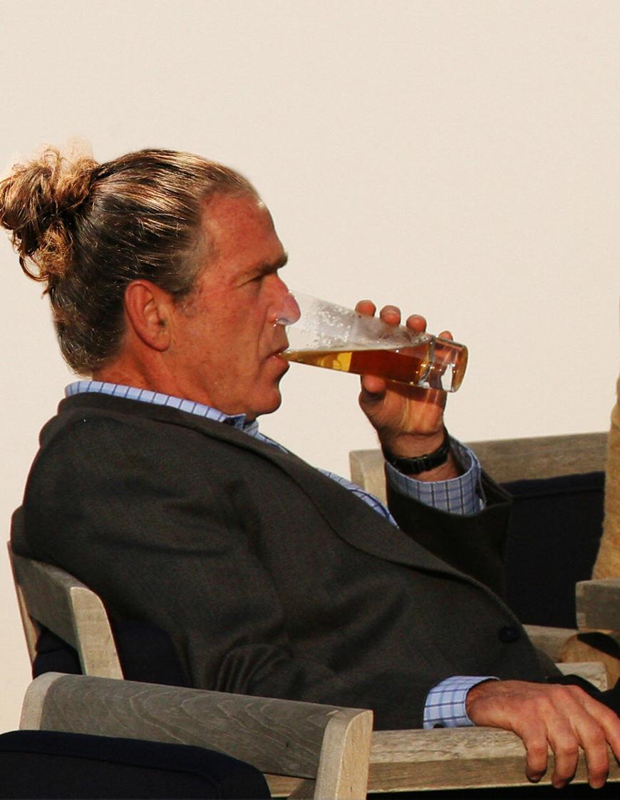 So würde George W. Bush in keiner Hipster-Kneipe negativ auffallen.