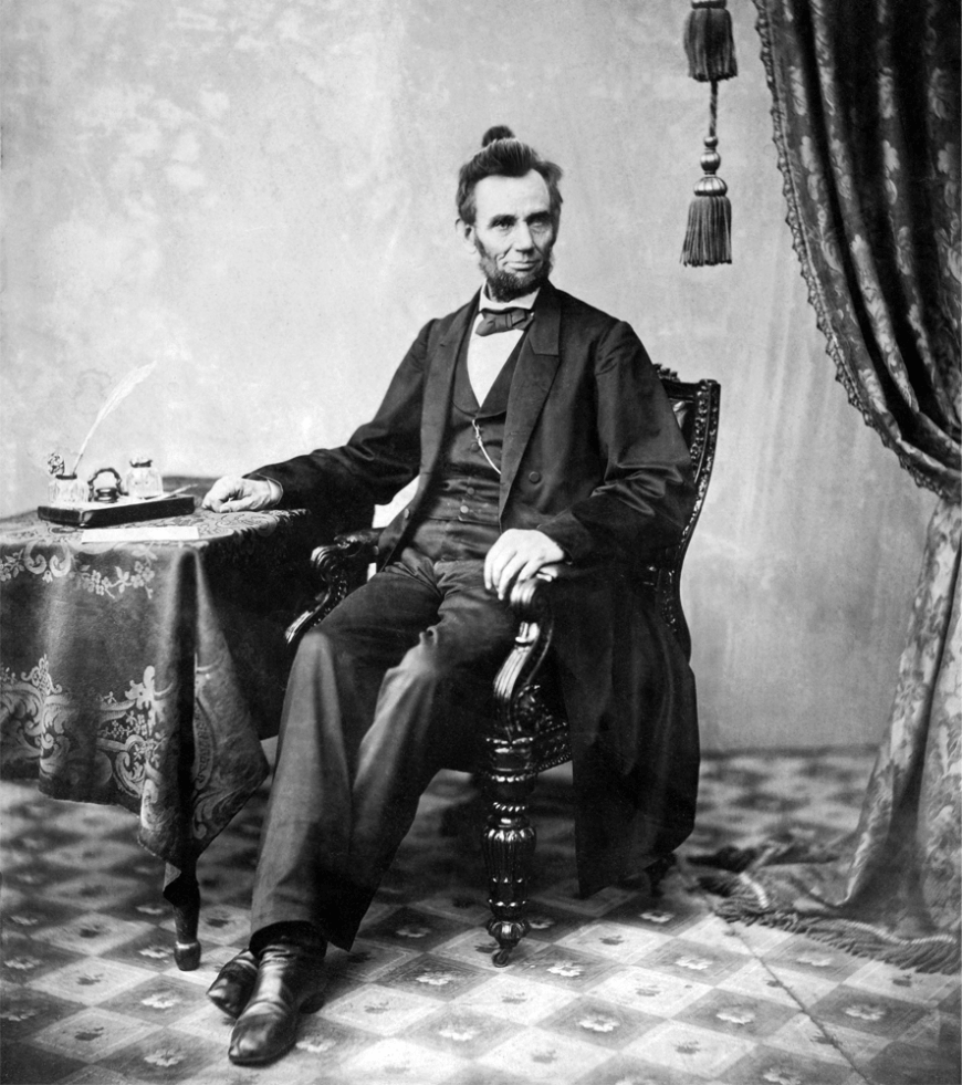 Abraham Lincoln hätte den Man Bun schon damals gerockt!