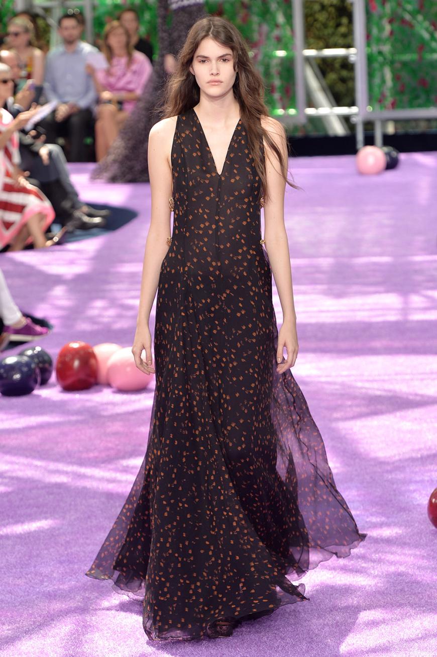 Langes Walla-Walla-Kleid von Dior Haute Couture. Na, welche Promidame hat es sich geschnappt?