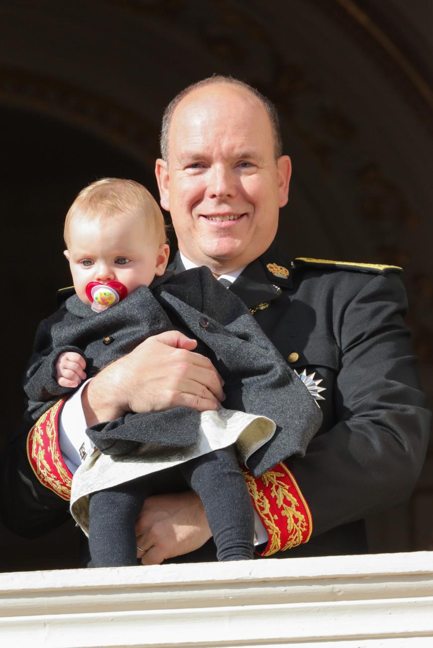 Papa Albert mit Töchterchen Gabriella