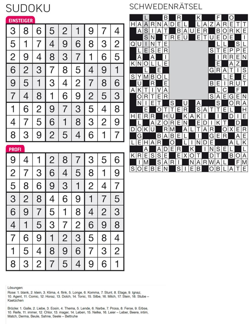 Sudoku- und Rätselauflösung ab Magazin 01/2015 - Bild 137