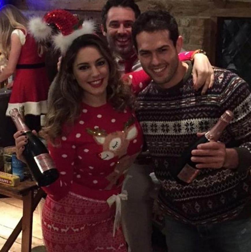 Ho Ho Ho! - Model Kelly Brook ist schon voll in Weihnachtsstimmung.