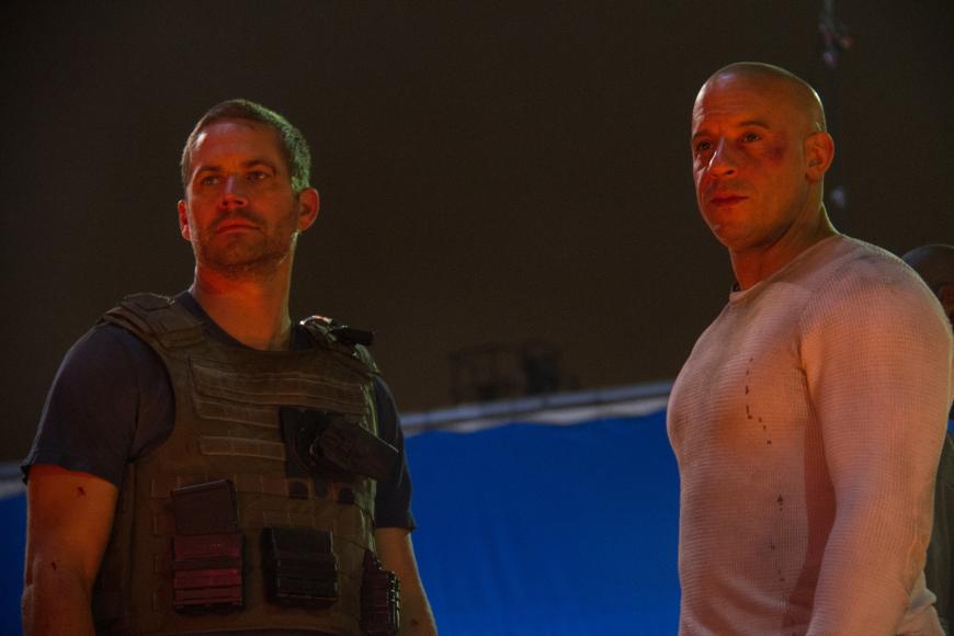 Das letzte gemeinsame Foto von Paul Walker und Vin Diesel. Entstanden ist es bei den Dreharbeiten zu „Fast & Furious 7